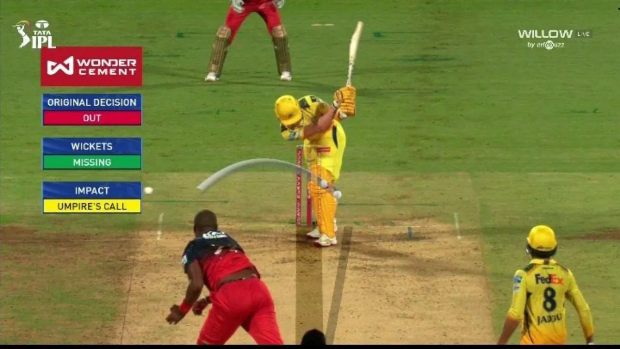 RCB vs CSK DRS Controversy